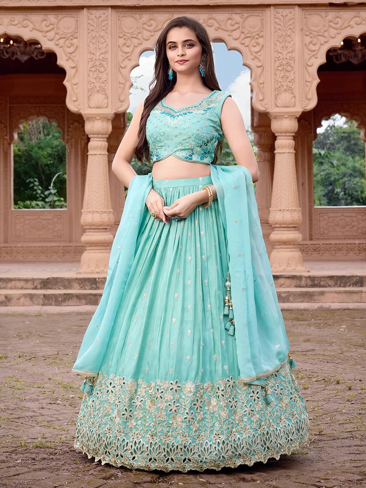 Chanderi Ivory Sherwani