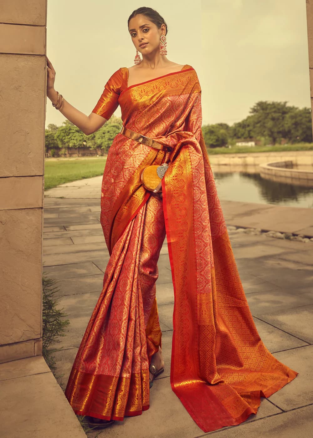 Kanjeevaram Emerald Saree
